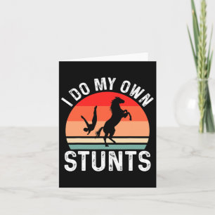 Jag gör mina egna stenar Horse Funny Horse Kort