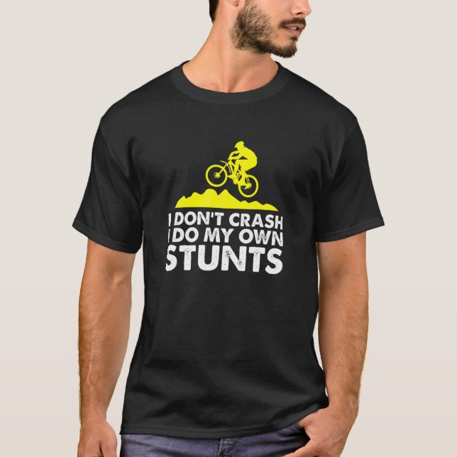 Jag gör mina egna stenar - Lustigt cykelmonterings T Shirt (Framsida)