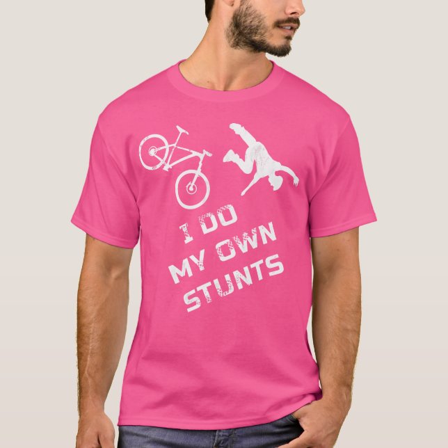 Jag gör mina egna stenar. Mountain Bike Cycling Mt T Shirt (Framsida)