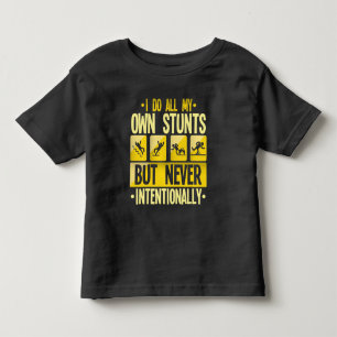 Jag gör mina egna stunder av olycksfall, klumpiga t shirt