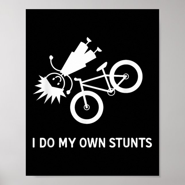 Jag Gör Mina Egna Stunts Cykel Poster (Framsidan)