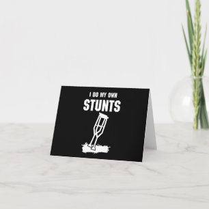 Jag Gör Mina Egna Stunts - Gott Nytt Present Skada Kort