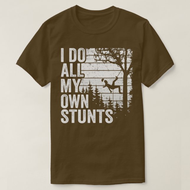 Jag gör mina egna utfall av arboristisk Manar Vint T Shirt (Design framsida)