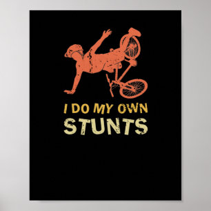 Jag gör mitt eget stenberg Bike Crash Freestyle Poster