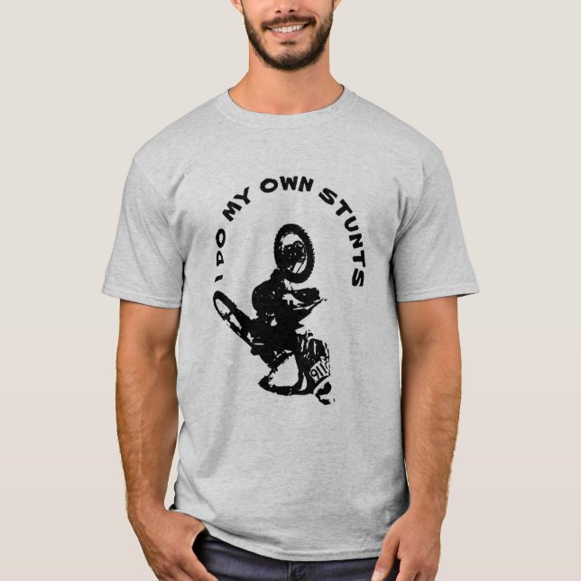 JAG GÖR MITT EGET STUNNE INVERTERAT MOTOCROS BIKE  T SHIRT (Framsida)