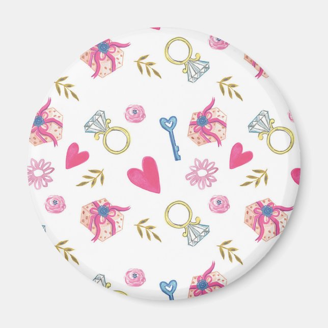 Jag gör Mönster II Magnet (Framsidan)