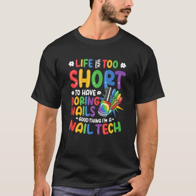 Jag gör naglar  Nageltekniker 2 T Shirt (Framsida)