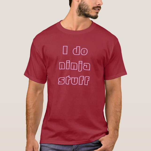 Jag gör ninjasaker tee (Framsida)