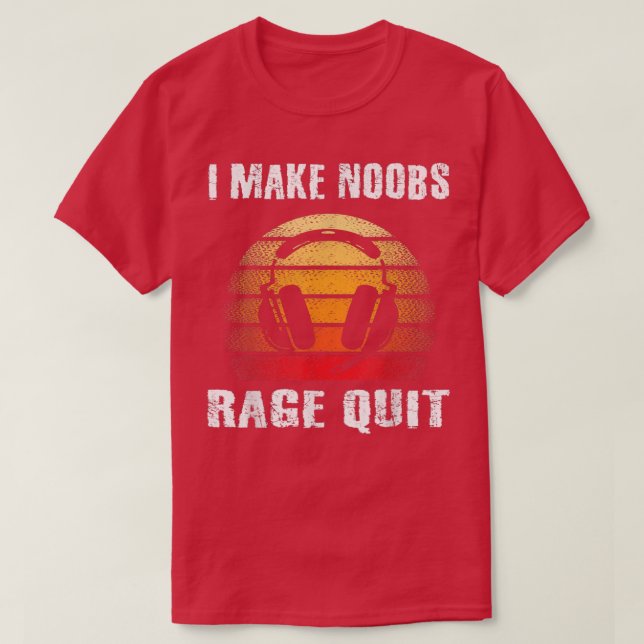Jag gör noobs Rage till en nobs-radie.. T Shirt (Design framsida)