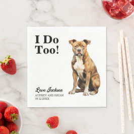 Jag Gör Också Amerikansk Staffordshire Terrier Brö Pappersservett