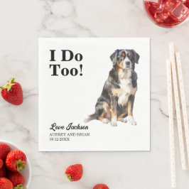 Jag Gör Också Bernese Mountain Dog Servetter med F