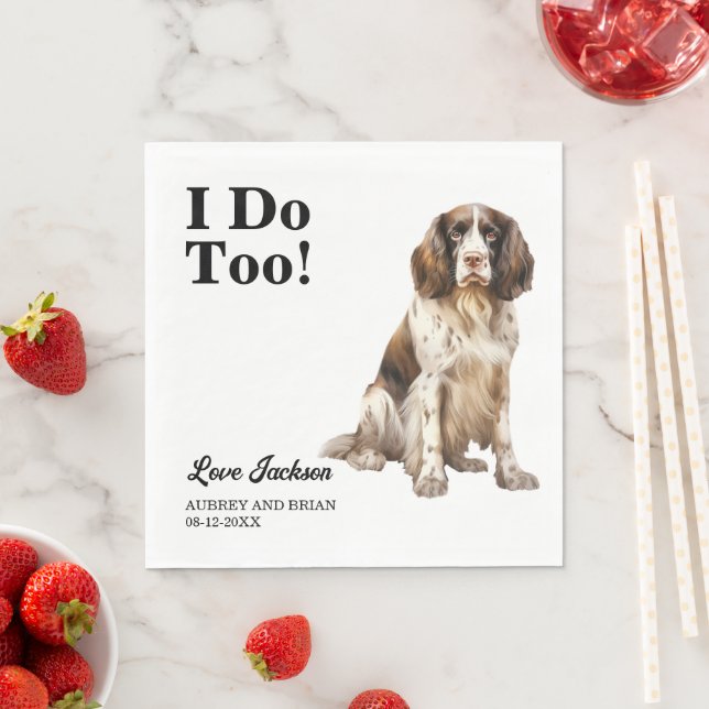 Jag Gör Också! Engelsk Springer Spaniel Hund Husdj Pappersservett (Insitu)