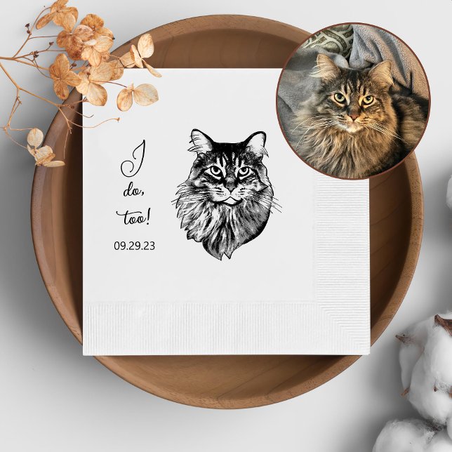 Jag gör också med Maine Coon Cat Personlig Pappersservett (Skapare uppladdad)