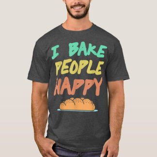 Jag gör People Lycklig Retro Fantastisk till mönst T Shirt