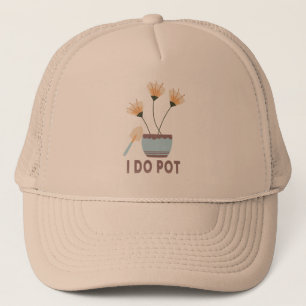 Jag gör Pot Funny Plant Älskare Flower Pots Keps
