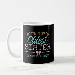 Jag gör Regler äldsta tre systrar Syskon Roligten Kaffemugg