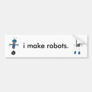 Jag gör robotar bildekal