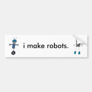 Jag gör robotar bildekal