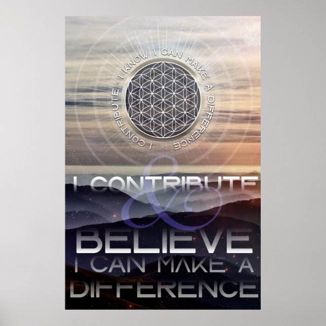 Jag gör skillnad - bekräftelseformuleringar poster (Framsidan)