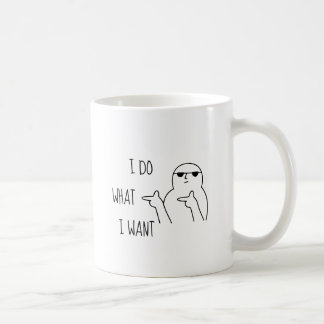 Jag gör som jag vill. kaffemugg
