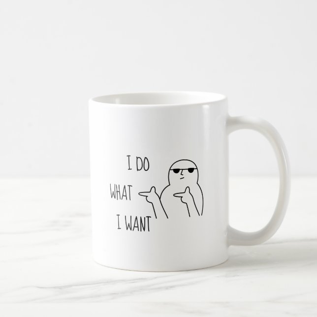 Jag gör som jag vill. kaffemugg (Höger)