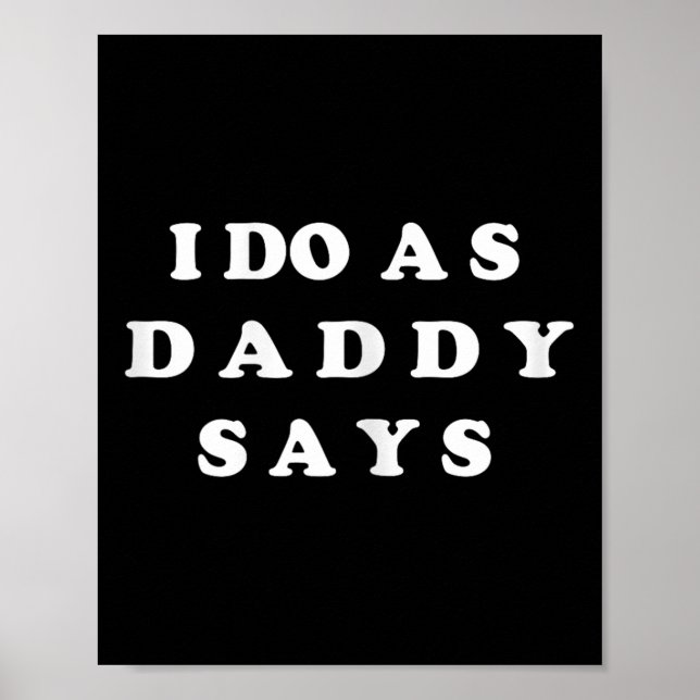 Jag gör som pappa säger poster (Framsidan)