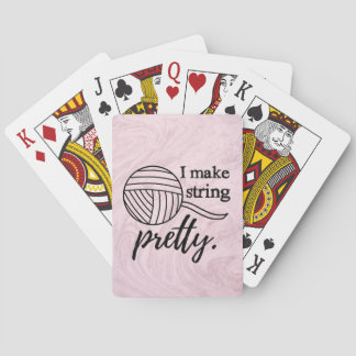 Jag gör Söt Crafts Marble Rosa Casinokort