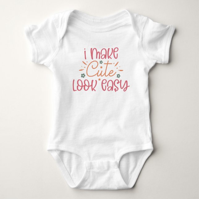Jag gör söt lätt  t shirt (Framsida)