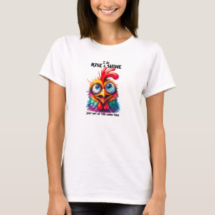 Jag gör stiga upp och blint lycklig-kyckling t shirt