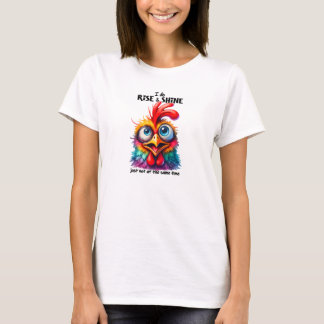 Jag gör stiga upp och blint lycklig-kyckling t shirt