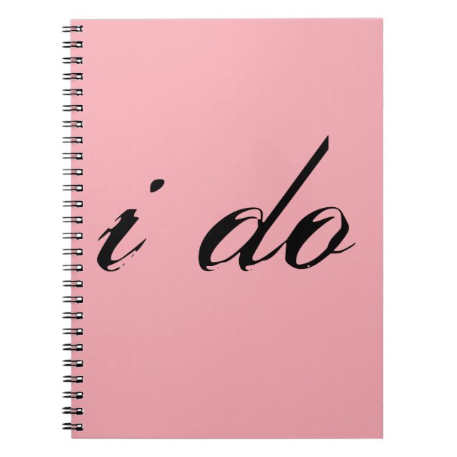 Jag gör svart på Rosa Anteckningsbok (Framsidan)