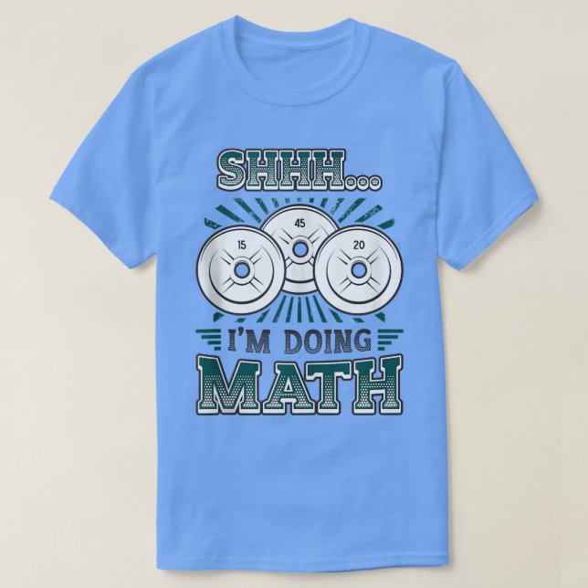 Jag gör Tanktopet Math Weightlift Gym Workout  T Shirt (Design framsida)