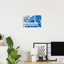 "Jag gör tid för roligt" Motiverande affirmation Poster
