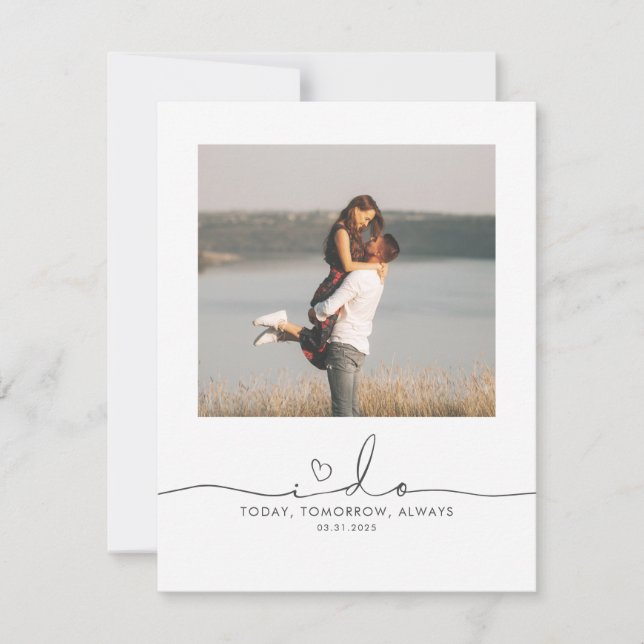 Jag gör till mitt Groom Bröllop Morgonmeddelandefo (Framsida)