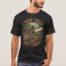 Jag gör träd användbara träarbetarhumor t shirt