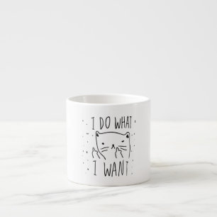 Jag gör vad jag önskar muggvit espressomugg