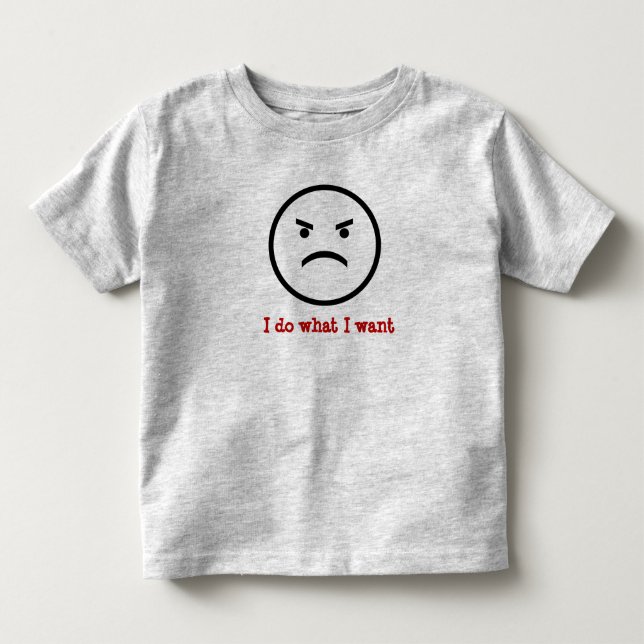 Jag gör vad jag önskar småbarnskjortan tee shirt (Framsida)