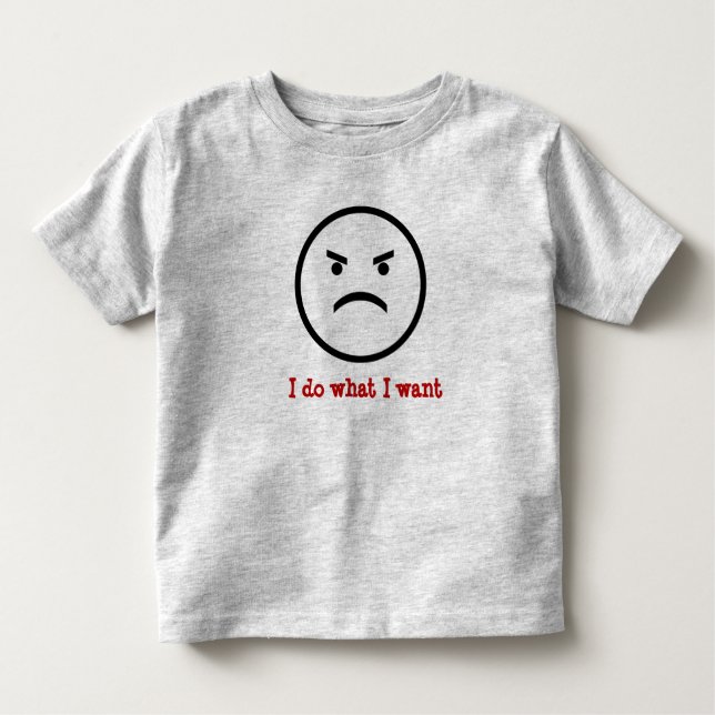 Jag gör vad jag önskar småbarnskjortan tröja (Framsida)