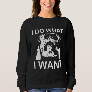 Jag Gör Vad Jag Vill Cool Hund Attityd Mellanfinge T Shirt