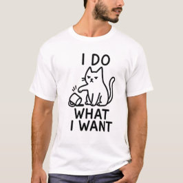 Jag gör vad jag vill ha Cat Shirt - Lusnyrebel Tee
