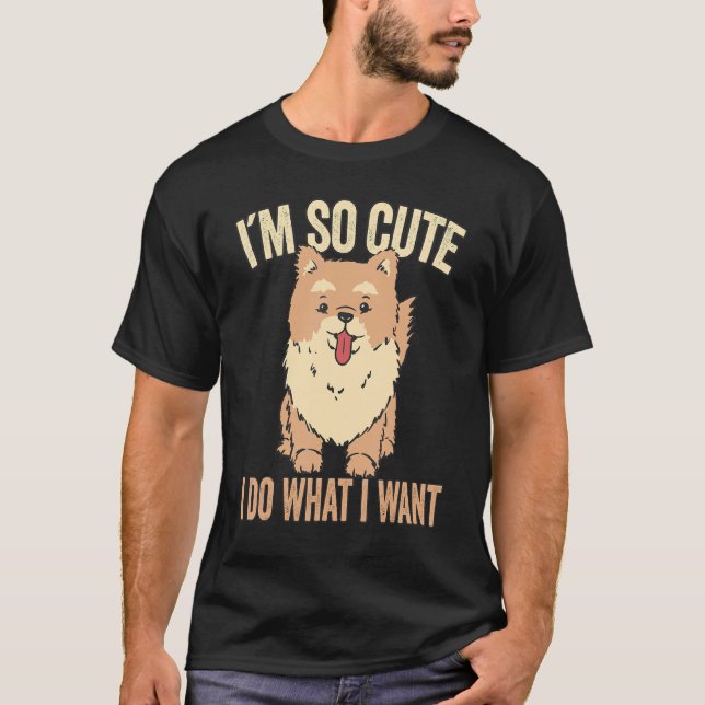 Jag gör vad jag vill ha Hund Puppy. T Shirt (Framsida)