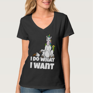 Jag Gör Vad Jag Vill Ilsken Enhörning T Shirt
