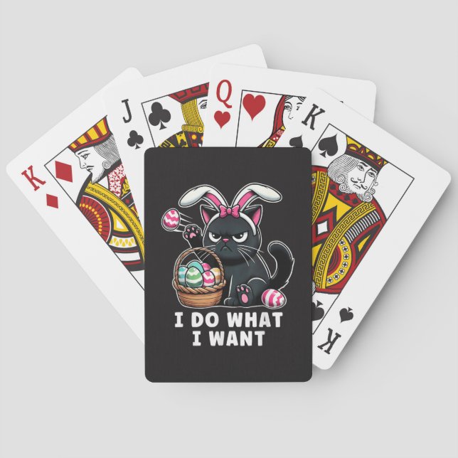 jag gör vad jag vill påskkatt casinokort (Baksidan)