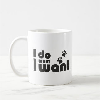 Jag gör vad jag vill, roligt Cat hund-husdjur Kaffemugg