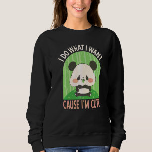 Jag Gör Vad Jag Vill Söt Baby Panda T Shirt