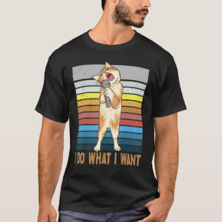 Jag Gör Vad Jag Vill Svart Katt 2 T Shirt