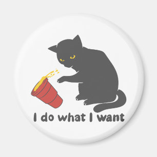 Jag gör vad jag vill - välj bakgrund färg magnet