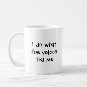 Jag gör vad uttrycker berättar mig kaffemugg