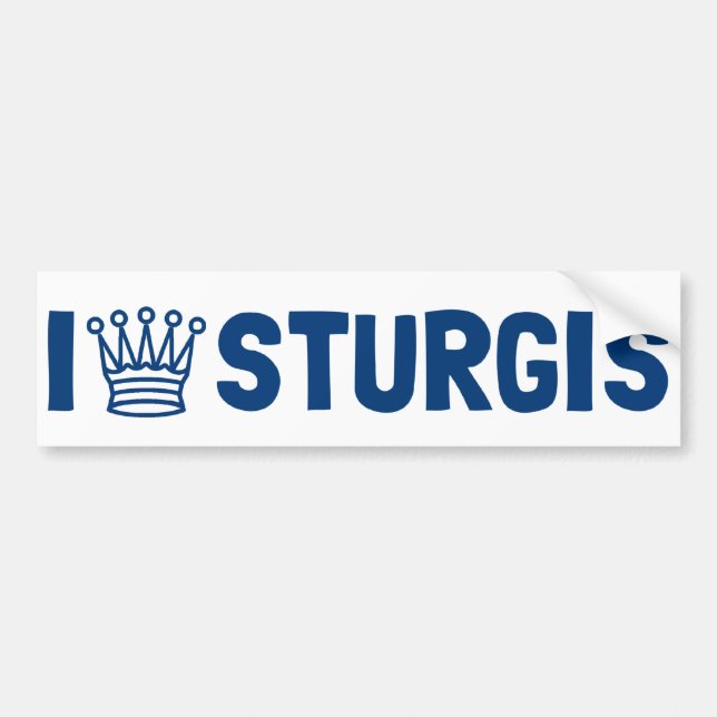 Jag görar till drottning den Sturgis bildekalet Bildekal (Framsidan)