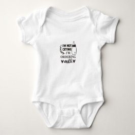 Jag Gråter inte, jag beställer Mjölk | Cute Baby T Shirt